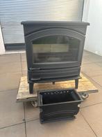 Hout en kolen kachel SaEy duo castor, Huis en Inrichting, Kachels, Ophalen, Zo goed als nieuw, Vrijstaand, Hout
