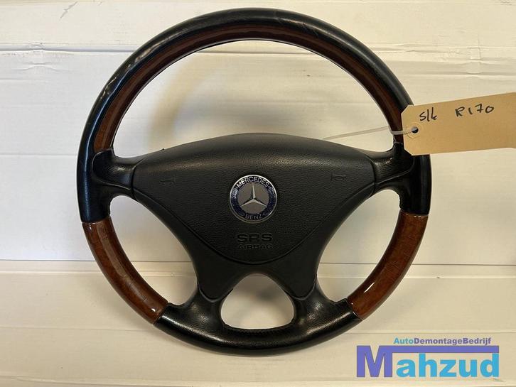 MERCEDES SLK R170 hout stuurwiel stuur met airbag 96-04, Auto-onderdelen, Besturing, Mercedes-Benz, Gebruikt, Ophalen of Verzenden