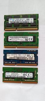 RAM pour ordinateur portable DDR3 et DDR4 4 Go, Informatique & Logiciels, Mémoire RAM, 4 GB, Enlèvement, Utilisé, Laptop