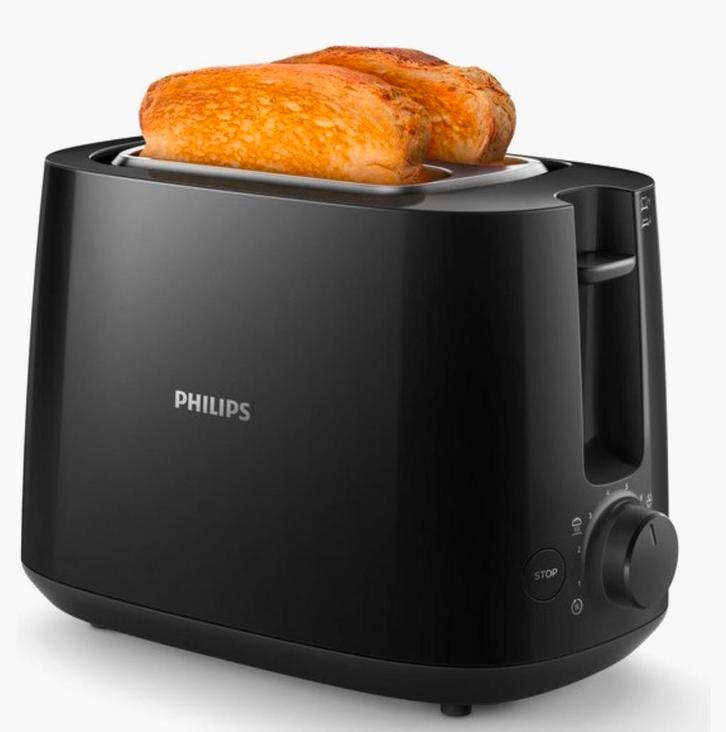 Philips broodrooster HD2581/90 – zwart – zo goed als nieuw, Elektronische apparatuur, Broodroosters, Zo goed als nieuw, Ophalen