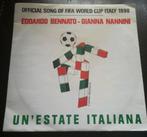 Vinyl 45trs - Edoardo bennato/ Gianna nannini - foot fifa, CD & DVD, Utilisé, Enlèvement ou Envoi