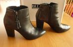 Zwarte lederen bottines enkellaarsjes Maat 38 Coco Bella, Ophalen of Verzenden