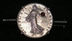 BROCHE/BARETTE FRANSE MUNT 50 CENTIMES 1899, Overige materialen, Gebruikt, Minder dan 4 cm, Ophalen of Verzenden