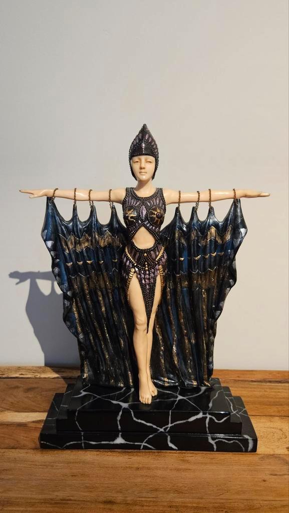 Vintage Art Deco beeld - Koningin Semiramis, Antiek en Kunst, Kunst | Beelden en Houtsnijwerken, Ophalen