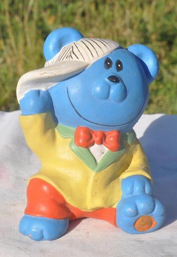 tirelire en faience peinte ours a la casquette  beschikbaar voor biedingen