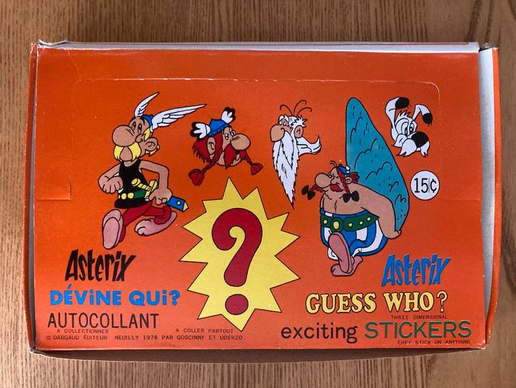 1978 Asterix - 3D / Puffy Stickers - Full Box - Vintage, Collections, Personnages de BD, Neuf, Image, Affiche ou Autocollant, Astérix et Obélix