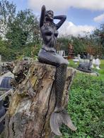 Grote zeemeermin in brons gepatineerd gietijzer, Ophalen, Nieuw, Overige materialen, Overige typen