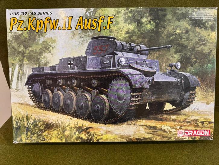 Dragon 1/35 6263 German tank PzKpfw II Ausf. F, Hobby en Vrije tijd, Modelbouw | Auto's en Voertuigen, Zo goed als nieuw, Tank