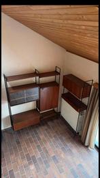 Meubles wallunit combineurop vintage annees 60 bibliothèque, Enlèvement, Comme neuf