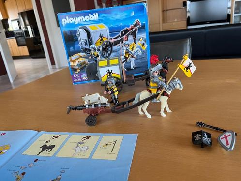 Playmobil 4874 Leeuwenridders met goudtransport, Kinderen en Baby's, Speelgoed | Playmobil, Gebruikt, Complete set, Ophalen of Verzenden