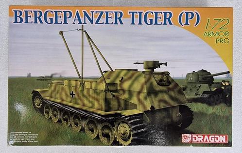 Dragon Bergepanzer Tiger (P) 1/72, Hobby en Vrije tijd, Modelbouw | Auto's en Voertuigen, Nieuw, Tank, 1:50 of kleiner, Overige merken