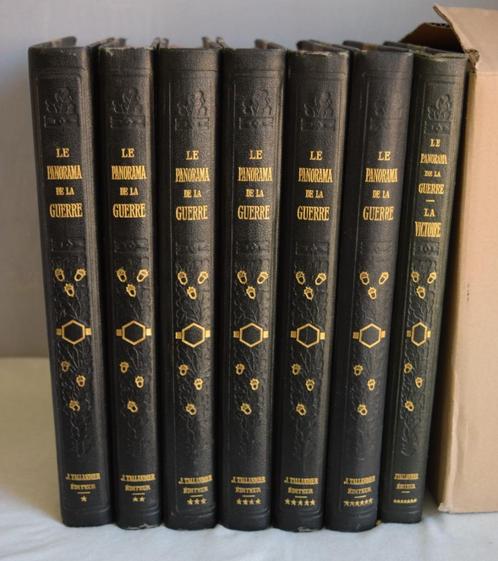 collection "Le panorama de la guerre" 7 volumes, Livres, Guerre & Militaire, Utilisé, Général, Avant 1940, Enlèvement ou Envoi