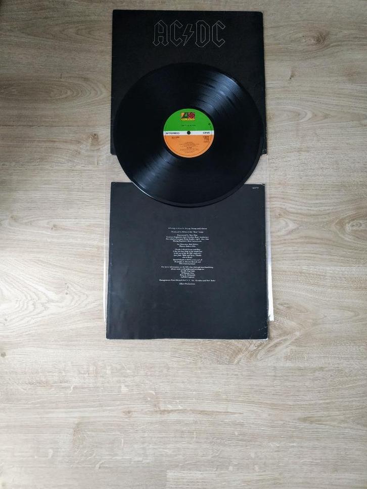 AC/DC TERUG IN ZWART ZELDZAME LP UK, Cd's en Dvd's, Vinyl | Hardrock en Metal, Verzenden