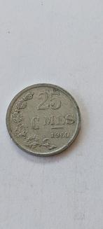 Luxemburg 25 cent 1960, Postzegels en Munten, Munten | België, Verzenden, Metaal, Losse munt