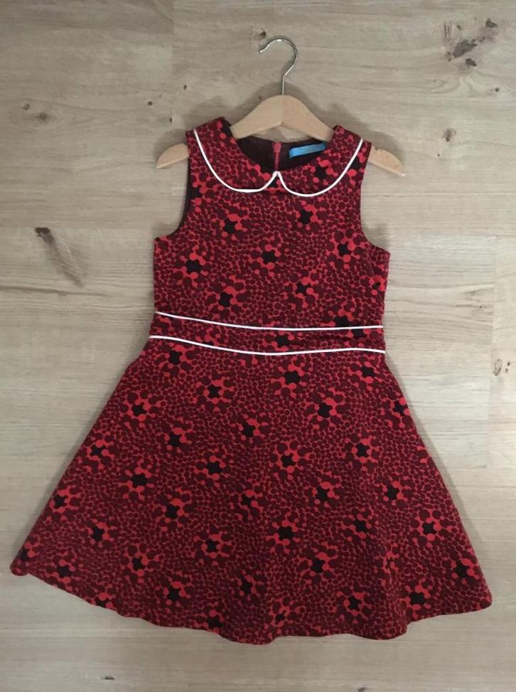 FRED & GINGER, jurk in fijn velours 128 (ZGAN), Kinderen en Baby's, Kinderkleding | Maat 128, Zo goed als nieuw, Meisje, Jurk of Rok