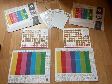 2 magnetische weekplanners met pictogrammen voor kinderen beschikbaar voor biedingen