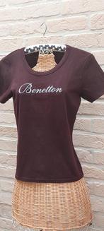 T shirt 43cm van oksel tot oksel benetton, Kleding | Dames, T-shirts, Maat 38/40 (M), Bruin, Benetton, Ophalen of Verzenden