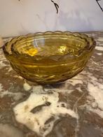 vintage amber geslepen glazen schalen, Antiek en Kunst, Ophalen
