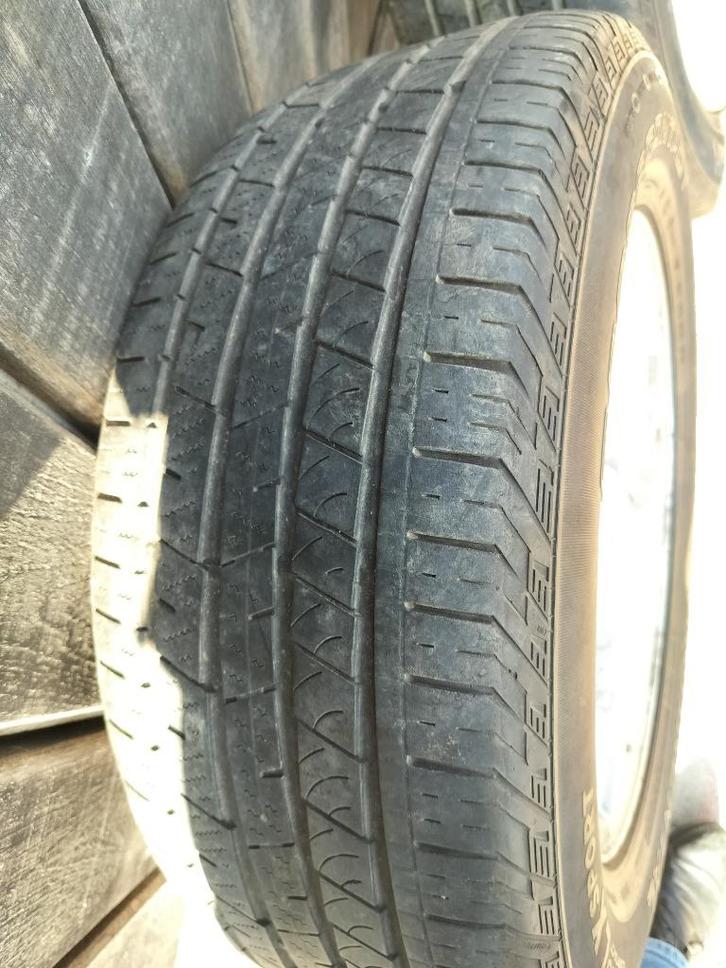 Autobanden + Velgen Jeep, Auto-onderdelen, Banden en Velgen, Velg(en), All Season, Terreinwagen, Gebruikt, Ophalen