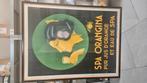 Grote antieke ingelijste Orangina spa-poster, e-mailrand, Verzamelen, Ophalen, Zo goed als nieuw
