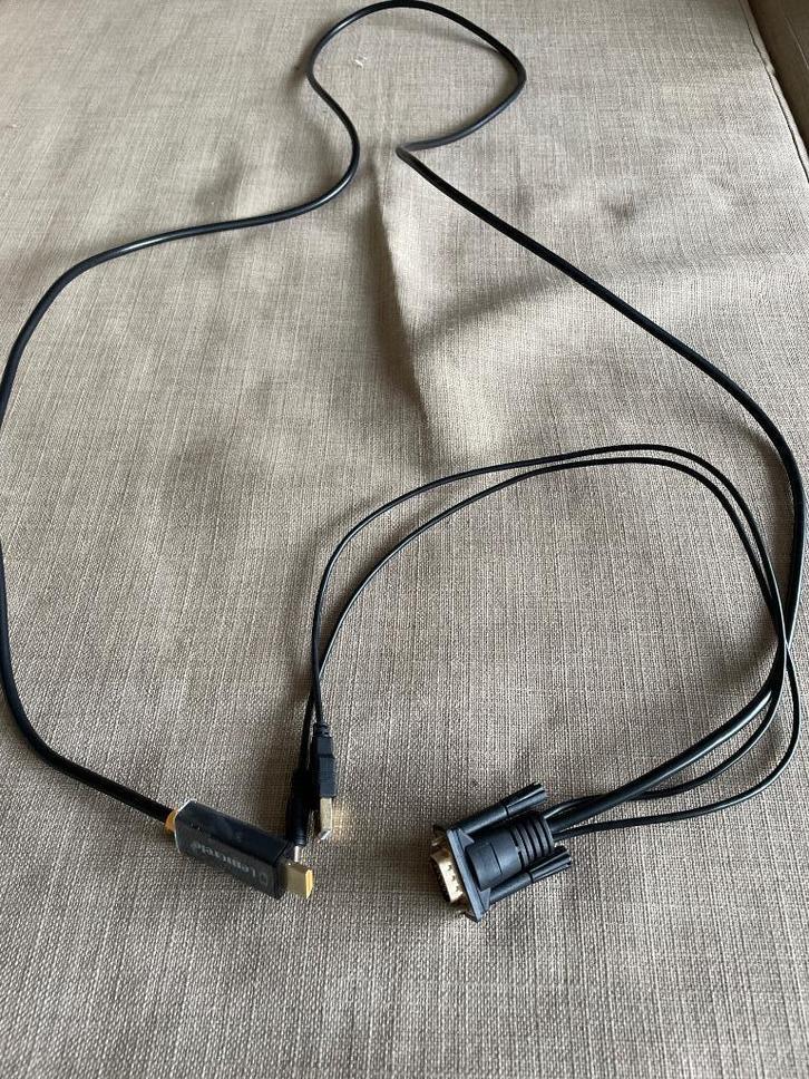 Cable convertisseur VGA vers HDMI, Computers en Software, Monitoren, Nieuw, HDMI, VGA, Ophalen