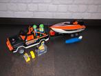 Playmobil Jeep met speedboot, Kinderen en Baby's, Speelgoed | Playmobil, Complete set, Gebruikt, Ophalen of Verzenden