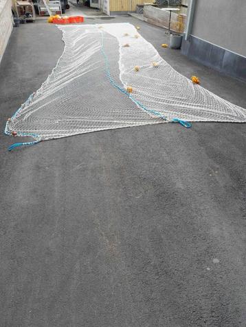 visnet - tongnet - platte net - envelop van  10 m