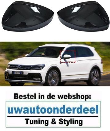 Hoogglans Zwart Spiegelkappen Geschikt Voor VW Tiguan 2 beschikbaar voor biedingen
