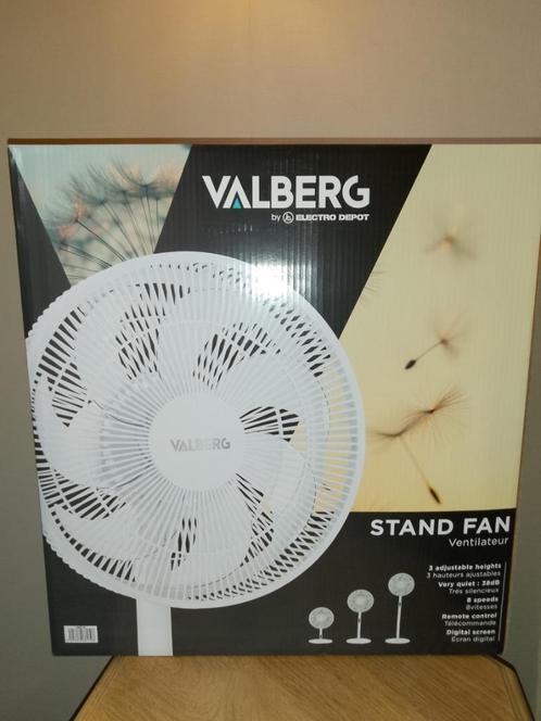 VALBERG Ventilateur silencieux avec télécommande (NEUF), Elektronische apparatuur, Ventilatoren, Nieuw, Statiefventilator, Ventilator met afstandsbediening