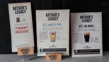  Arthur´s legacy reclame bordjes beschikbaar voor biedingen