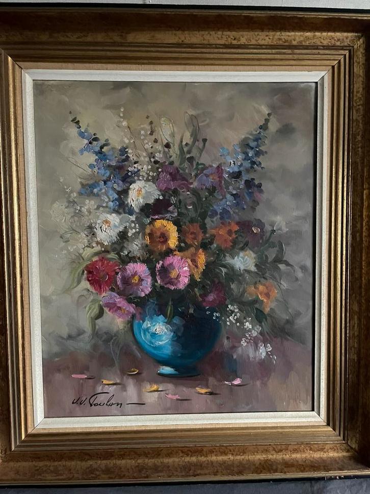 J.J.Foulon {60x50}, Antiek en Kunst, Kunst | Schilderijen | Klassiek, Ophalen