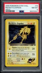 Rocket's Zapdos Holo PSA 8 - 15/132 - Gym Challenge 2000, Comme neuf, Foil, Cartes en vrac, Envoi