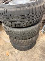 Continental-winterbanden op 195/65 R15 stalen velgen, Auto-onderdelen, Gebruikt, 15 inch, Banden en Velgen, Winterbanden