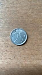 Een munt van 25 cent, Postzegels en Munten, Munten | België, Ophalen of Verzenden