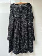 Robe noire à pois blancs Clockhouse - Taille XL --, Comme neuf, Noir, Clockhouse, Taille 46/48 (XL) ou plus grande