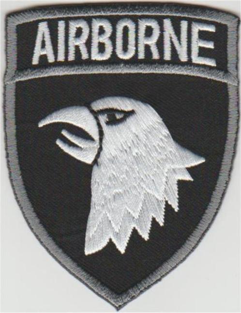 Airborne stoffen opstrijk patch embleem #2, Collections, Vêtements & Patrons, Neuf, Envoi