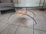 salontafel met glas, Ophalen, 100 tot 150 cm, 50 tot 100 cm, Modern