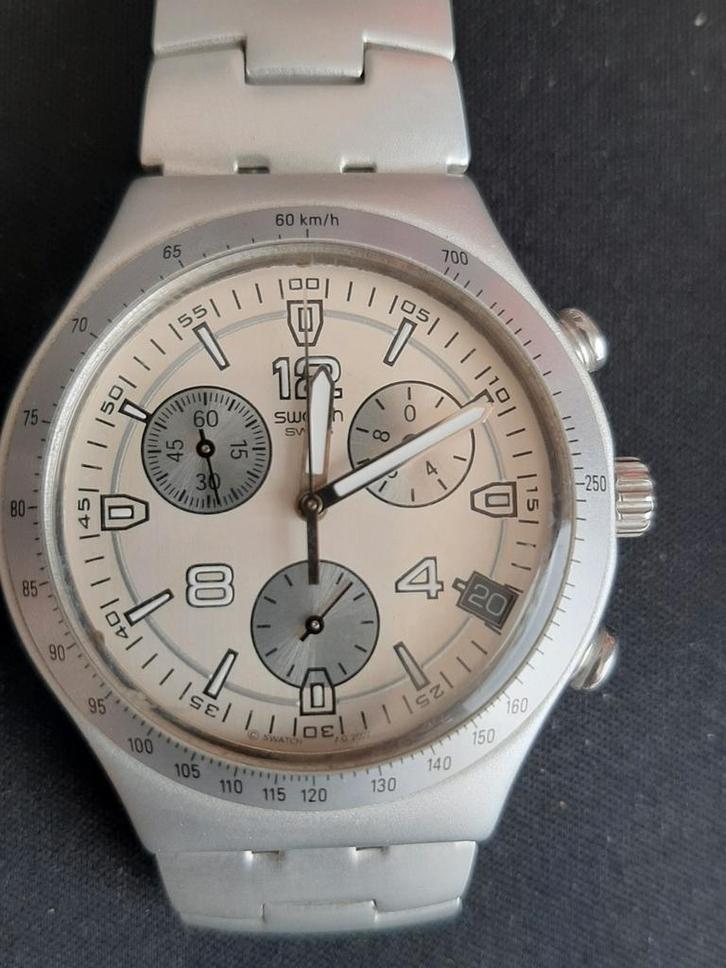 SWATCH Irony aluminium in nieuwstaat, Verzamelen, Overige Verzamelen, Zo goed als nieuw, Ophalen of Verzenden