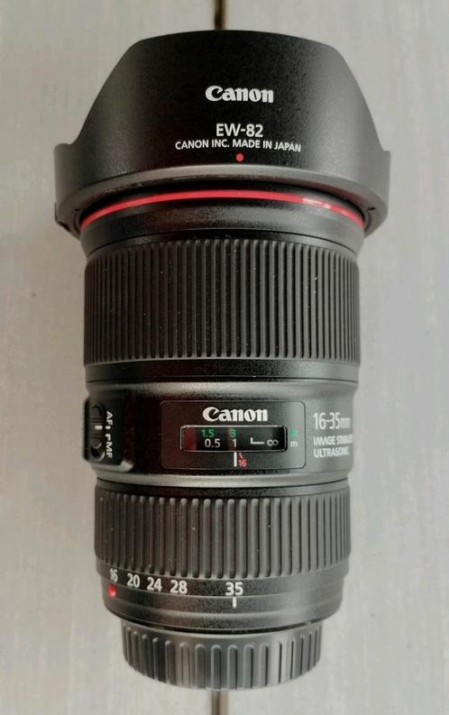 Canon EF 16-35mm f/4L IS USM, Audio, Tv en Foto, Foto | Lenzen en Objectieven, Zo goed als nieuw, Groothoeklens, Zoom, Ophalen