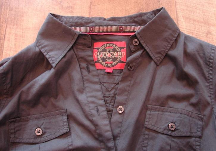 Chemise grise OUTBOARD taille L, Kleding | Dames, Blouses en Tunieken, Zo goed als nieuw, Maat 38/40 (M), Grijs, Ophalen of Verzenden