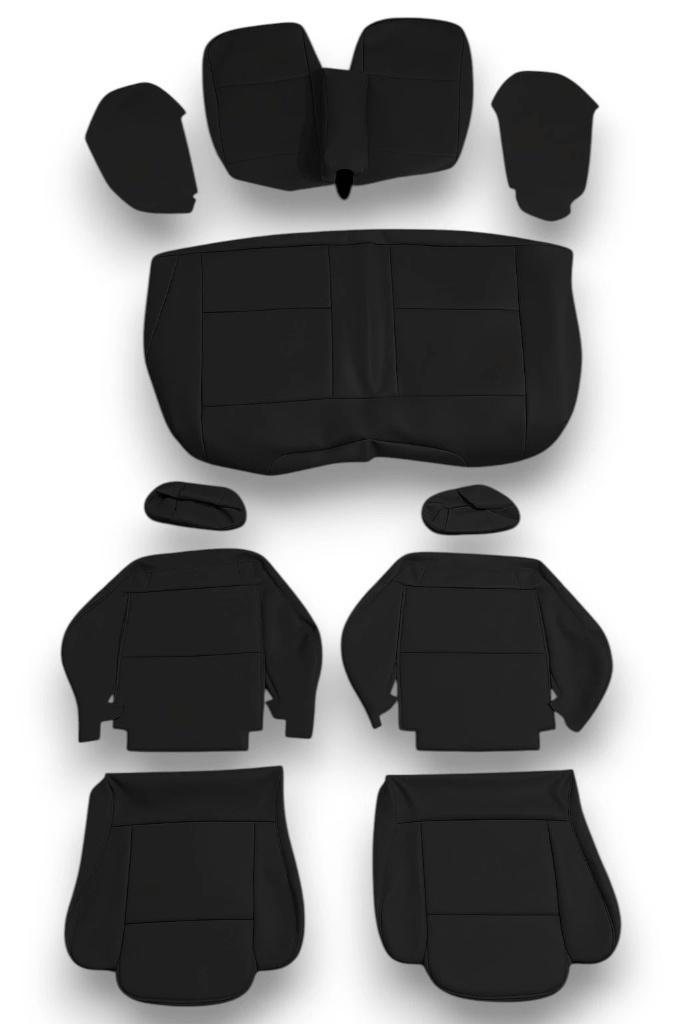 Zwart/zwarte volledig lederen hoezen voor Audi 80 cabriolet, Auto diversen, Tuning en Styling, Ophalen