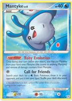 Pokémon kaart Mantyke (glimmend), Hobby en Vrije tijd, Verzamelkaartspellen | Pokémon, Ophalen of Verzenden, Zo goed als nieuw
