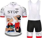 Fietsshirt met korte mouwen met bretelbroek GRATIS LEVERING