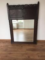 Oude spiegel met houten lijst, Ophalen, Hout, 100 tot 125 cm, 75 cm of meer