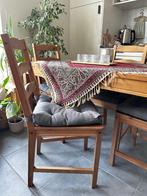 Table, 4 Chairs, and cushions, Maison & Meubles, Tables | Tables à manger, Enlèvement, Comme neuf, Quatre personnes, Autres essences de bois
