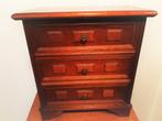 vintage , ladekast met 3 laden 50x55x27 cm in goede staat., Antiek en Kunst, Ophalen