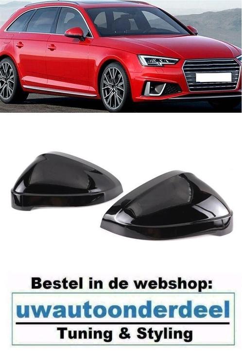 Spiegel Spiegelkap Glans Zwart Geschikt Voor Audi A4 A5 S4 S, Auto diversen, Tuning en Styling, Verzenden