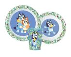 Bluey Kinderservies met Beker - Magnetron, Ophalen of Verzenden, Nieuw, Overige typen