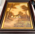 Quidousse grande huile sur toile peinture rurale, Antiquités & Art, Art | Peinture | Classique, Enlèvement ou Envoi