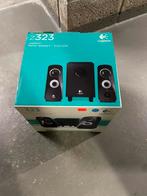 Logitec computer boxen en subwoofer met aux-kabel, Computers en Software, Pc speakers, Ophalen of Verzenden, Gebruikt
